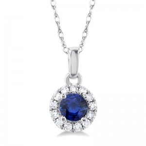 Sapphire/ Diamond Pendant